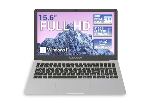 2023 Model 15.6" Full HD Windows 11 Home S Laptop - 8GB RAM 512GB SSD, AC WiFi, RJ45, Integrated Webcam - S15 N2 15 Inch Lightweight Laptop