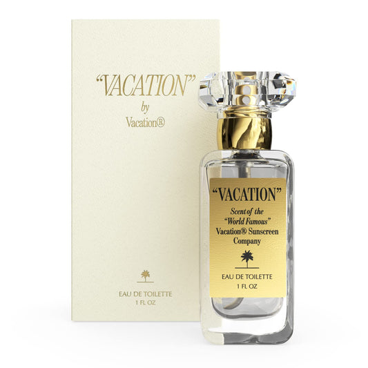 "VACATION" Eau de Toilette by Vacation, Vacation Perfume, Coconut Perfume for Women and Men, Clean Classic Perfume, Beach Perfume, Eau de Toilette with Fruity Notes, 1 Fl. Oz.