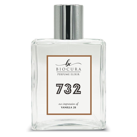 BIOCURA BC Perfume 732 Inspired by Vanilla 28 For Women & Men Replica Fragrance Dupes Eau de Parfum Spray Bottle 3.4 Fl Oz/100ml-X1