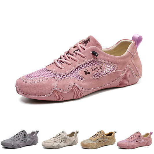 Women’S Outdoor Mesh Trail Shoes for Hiking & Walking Summer Sports Shoes Breathable Mesh Non-Slip Lightweight Casual Sneakers Italian Handmade Suede Ankle Boot (Pink,11.5)