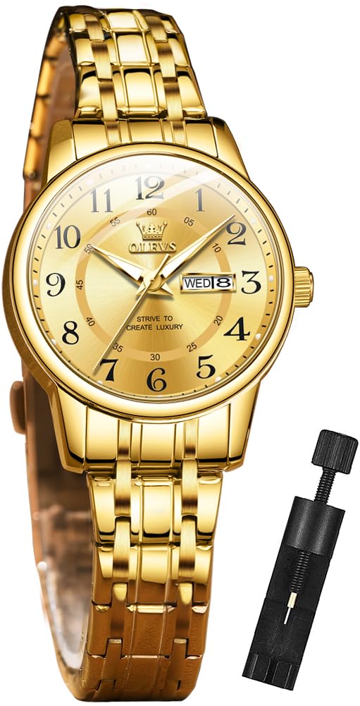 OLEVS Watches for Men and Women Unisex Couple Watch Set for His and Hers Valentines Day Gift