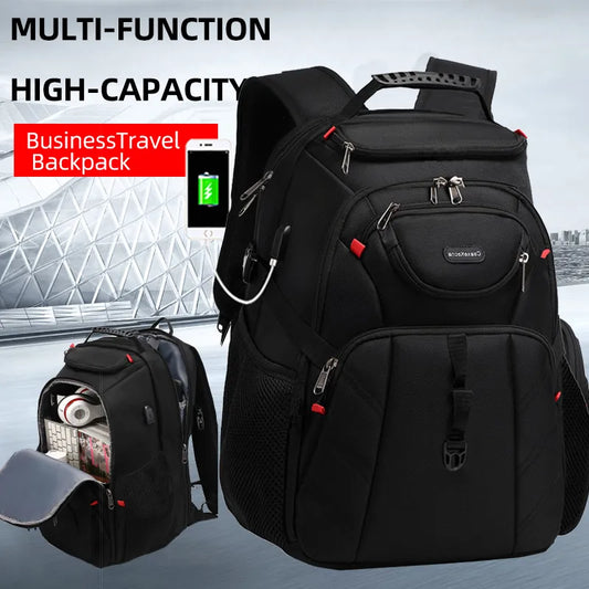 Travel Laptop Backpack, 17 Inch Business Durable Backpack With USB, Waterproof University Backpack For Men And Women