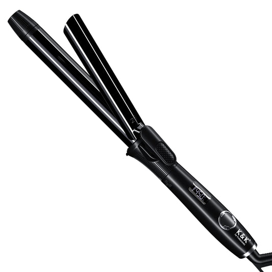 1 Inch Curling Iron with Clipped Ceramic Barrel Professional 25mm Hair Curler up to 450°F Dual Voltage for Traveling 60 Mins Auto Off Suit for Different Hairstyle (1 Inch)