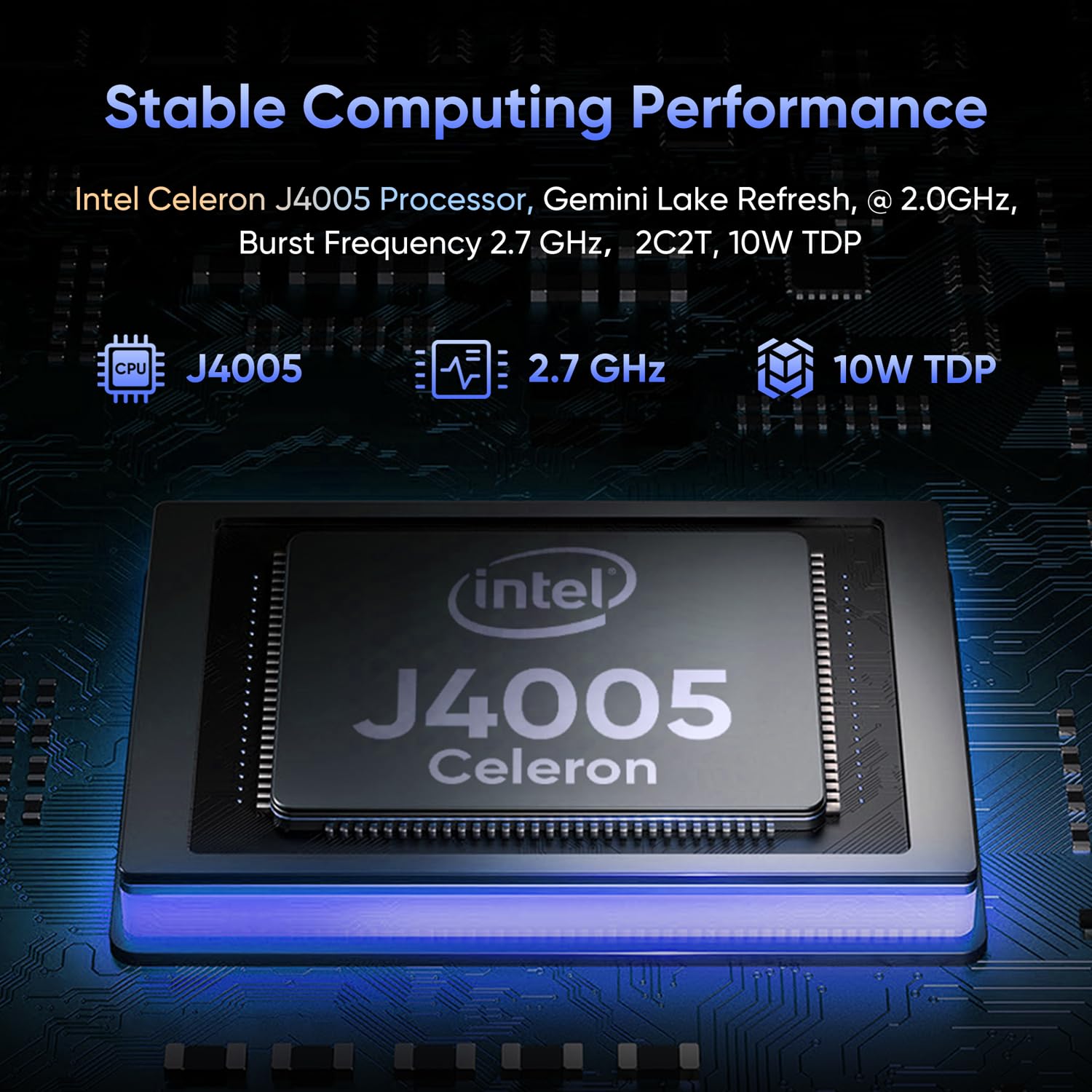 ZENAERO 14.1" Windows 11 Pro Laptop PC with 8GB RAM 256GB SSD, Intel Celeron J4005 (up to 2.7GHz) 丨FHD IPS Display丨3xUSB A丨RJ45丨HD Port丨Wi-Fi 5丨BT5.1, Ultra Thin and Light Notebook Computer - Gray